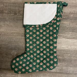 green vintage style stocking